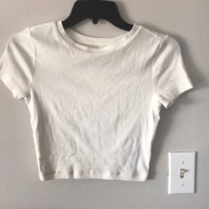 White crop top